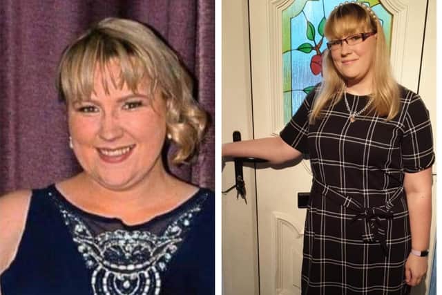 Lavinia Woodward before and after joining Sharron McCormick's Shape Your Life group