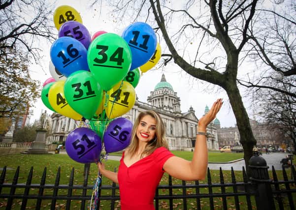 Former Miss Northern Ireland Anna Henry is pictured celebrating The National Lottery’s 25th Birthday last year. (Darren Kidd/ PressEye)