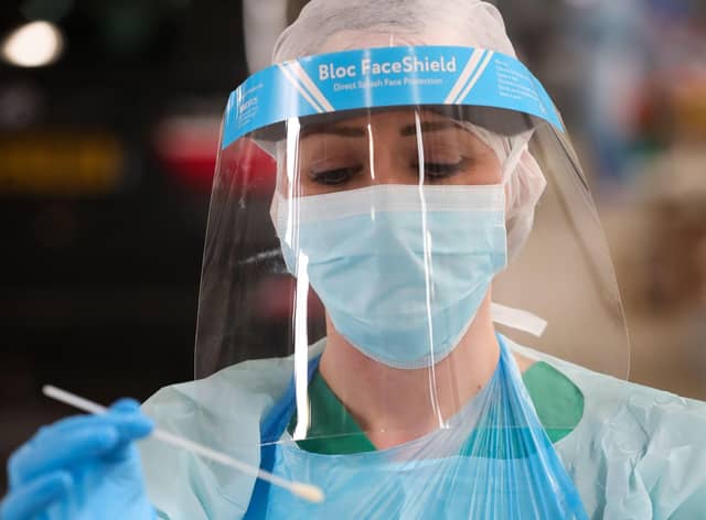 A nurse sending off a sample for testing. (File picture - Kelvin Boyes/ PressEye)