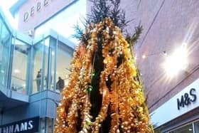 The Foyle Tree of Remembrance placed at Foyleside Shopping Centre last year.