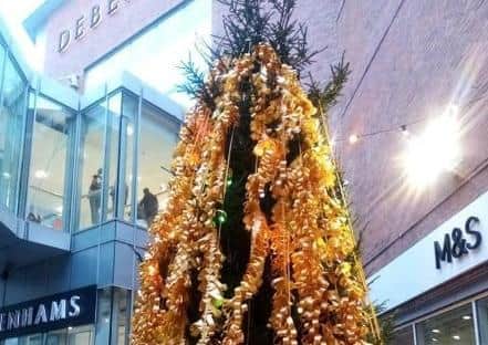 The Foyle Tree of Remembrance placed at Foyleside Shopping Centre last year.