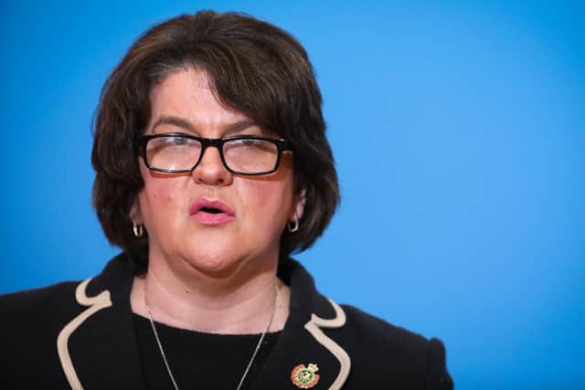 First Minister, Arlene Foster.