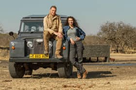 Chris Packham and Ella Al-Shamahi at the Waterhole