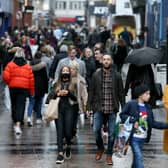Belfast city centre on Friday afternoon after some restriction measures were lifted.