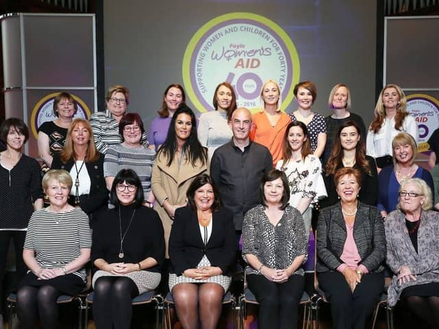 Foyle Women's Aid staff at the 40th Anniversary Seminar in the Guildhall. Next year the charity will be celebrating it's 45th anniversary and will be working towards the opening of the Family Justice Centre in 2022.