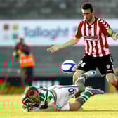 COMING HOME . .  Danny Lafferty, pictured playing for Derry City back in 2011, is poised for a return to Brandywell.