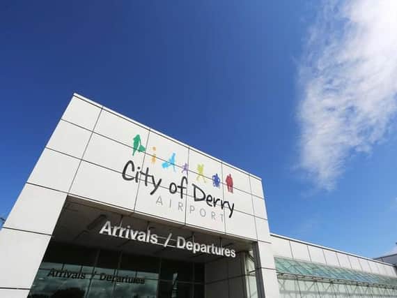 The incident occurred at City of Derry Airport in September.