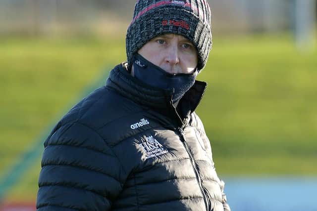 Derry minor manager Martin Boyle at Owenbeg on Sunday.