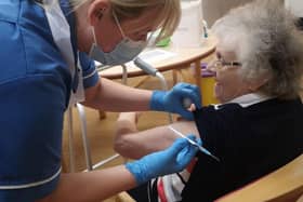Vaccinations under way at Rectory Field care home in Derry.