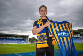 SHREW-d  MOVE . . .  Josh Daniels made the move from Glenavon to Shrewsbury Town last August.