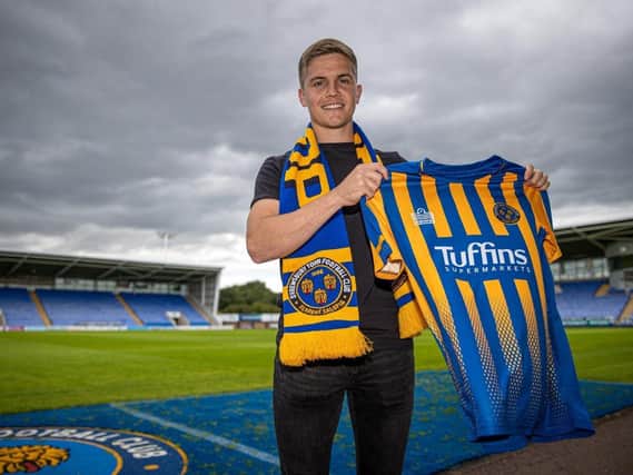 SHREW-d  MOVE . . .  Josh Daniels made the move from Glenavon to Shrewsbury Town last August.