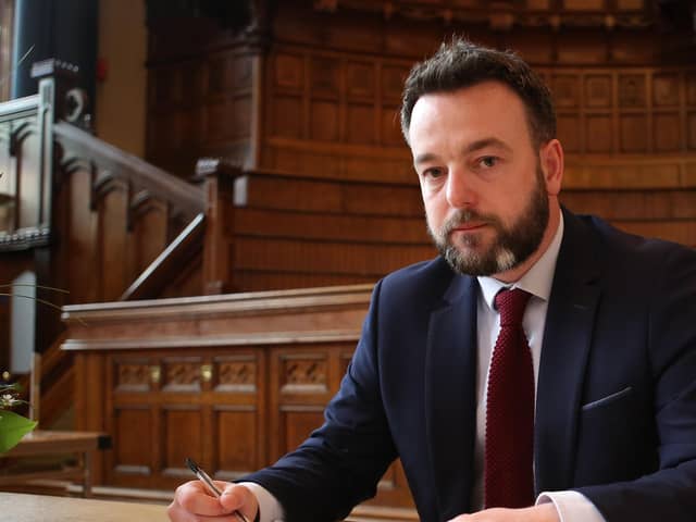 Colum Eastwood MP. (Kelvin Boyes/ PressEye)