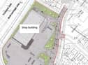 An overhead plan of the new Lidl site.