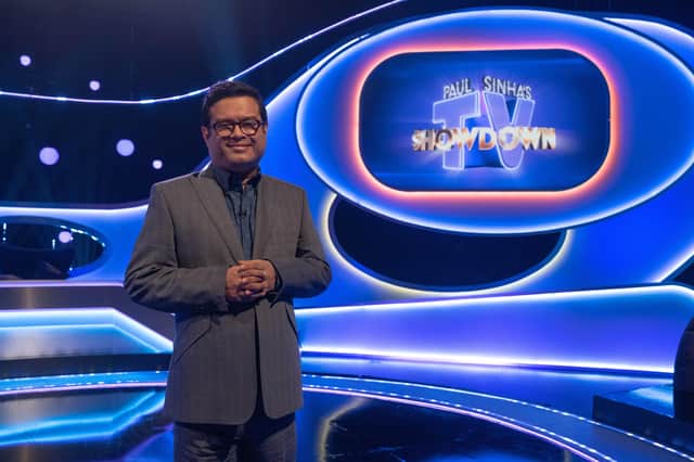 Paul Sinha is the host of this new TV-themed comedy quiz show