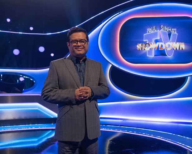 Paul Sinha is the host of this new TV-themed comedy quiz show