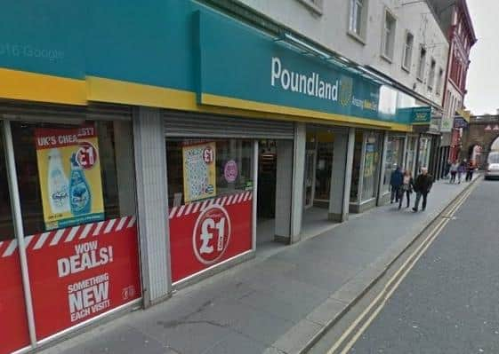 Poundland in Derry.