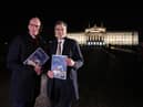 January 2020:  The then Secretary of State for Northern Ireland Julian Smith and Irish Minister for Foreign Affairs Simon Coveney,  pictured at Parliament Buildings, Stormont in Belfast.  Photo by Kelvin Boyes   / Press Eye.