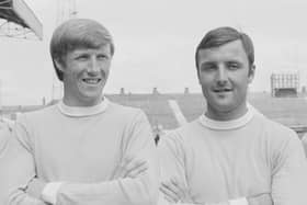 Manchester City legend, Colin Bell pictured with Glyn Pardoe in 1969.