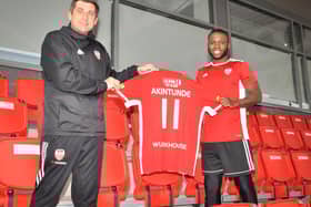 HIGH HOPES . . . Derry City boss Declan Devine is delighted to have James Akintunde back at the club for 2021.