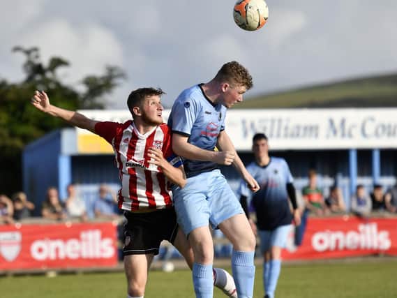 Ronan Boyce, pictured captaining Derry City U19s in the Foyle Cup against Institute, hopes to make his breakthrough in the first team this year.