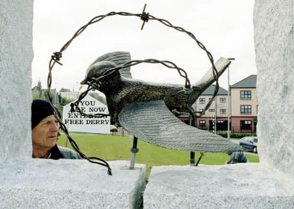 The late Jamsie Quinn at the H Block memorial.