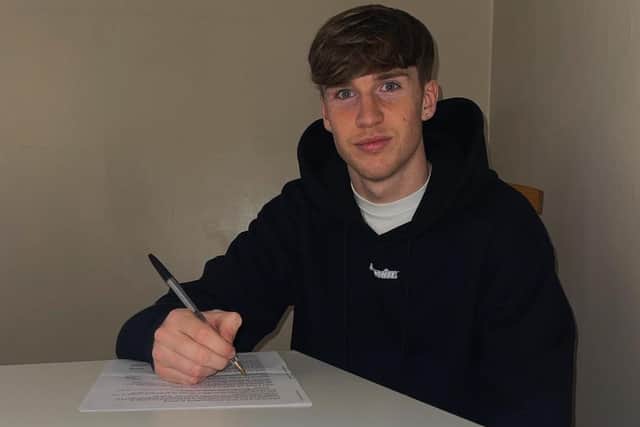 Stephen Mallon pictured signing for Bohemians this week from Sheffield United.