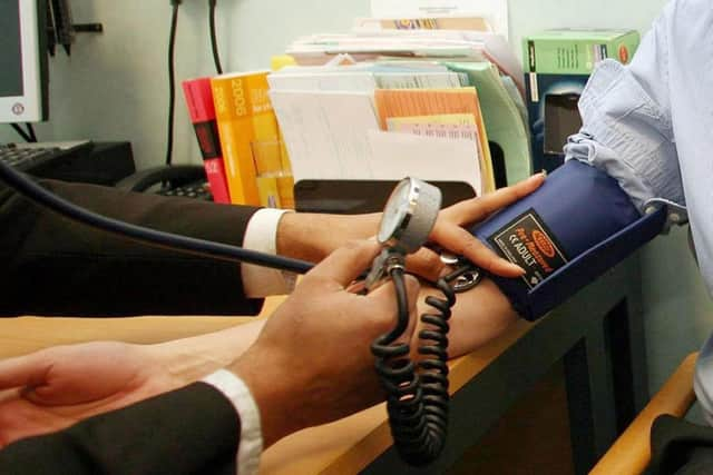 A doctor treating a patient