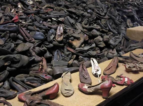 Shoes taken from those brought to Auschwitz (Photo: Brendan McDaid/ Derry Journal)