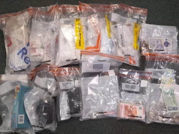 An image of the drugs seized in Derry.