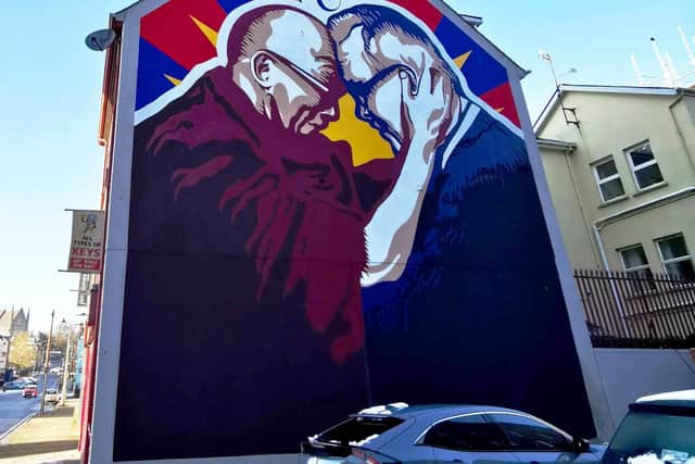The completed mural at Great James’ Street.