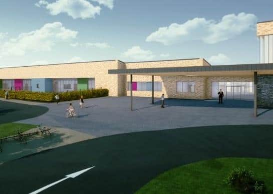 An image of how the new school will look when completed.