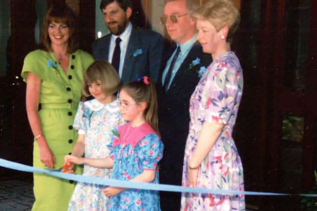 The official opening of the Foyle Hospice in 1991.