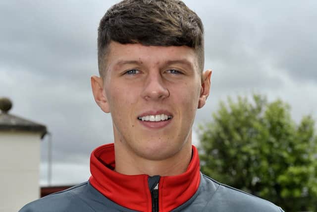 A fresh faced Eoin Toal when he signed for the club in 2017.