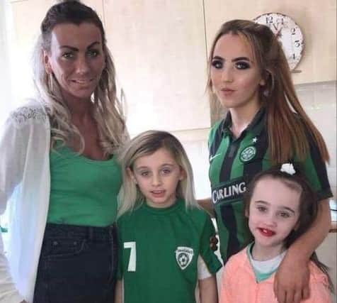 Tamzin with her mother Louise and sisters Farrah and Lola-May.