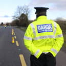 Garda at a checkpoint on the Irish border between Emyvale and Aughnacloy. A number of Garda checkpoints have been operating along the border on Monday to enforce the new Covid-19 regulations. Picture date: Monday February 8, 2021. People living in Northern Ireland who cross the Irish border without a reasonable excuse face a 100 euro fine from today.