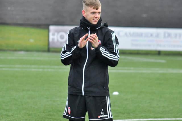 Ciaron 'Jackie' Harkin enjoying being back at pre-season training last week.