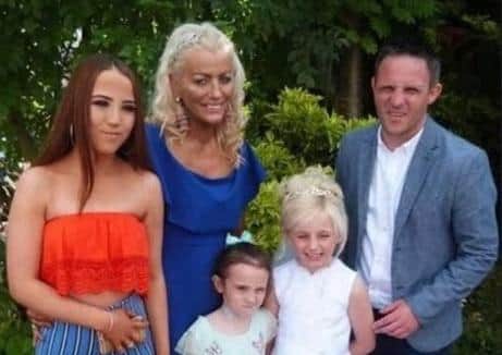 Tamzin, (left) pictured with her mother Louise, sisters Farrah and Lola-May and her father, James.