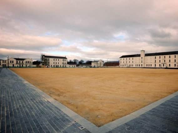 Building 63 at the top of the picture in the north east corner of the Ebrington Parade ground.