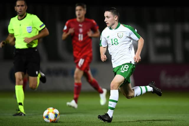 The talented Joe Hodge in action for Republic of Ireland U19s. Photo: Sportsfile.