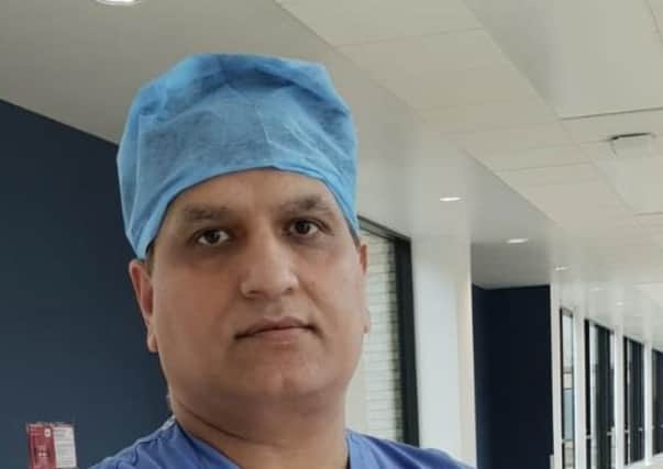 Dr  Mukesh Chugh, Consultant Anesthetist with the Western Trust.