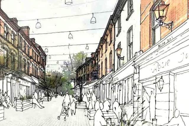 The streetscape plan also envisages more on-street dining opportunities in areas like Waterloo Street in Derry.