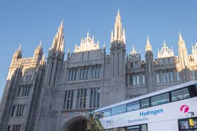 Wind energy can be used create hydrogen to fuel buses.