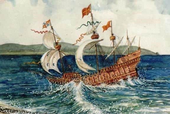 A painting of La Trinidad Valencera.