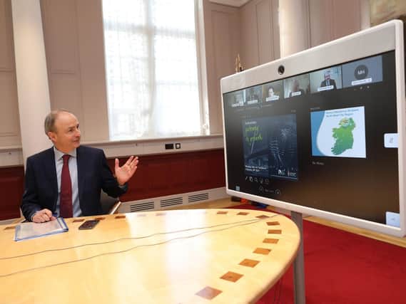 An Taoiseach Micheál Martin met members of the North West Strategic Growth Partnership and North West Regional Development Group