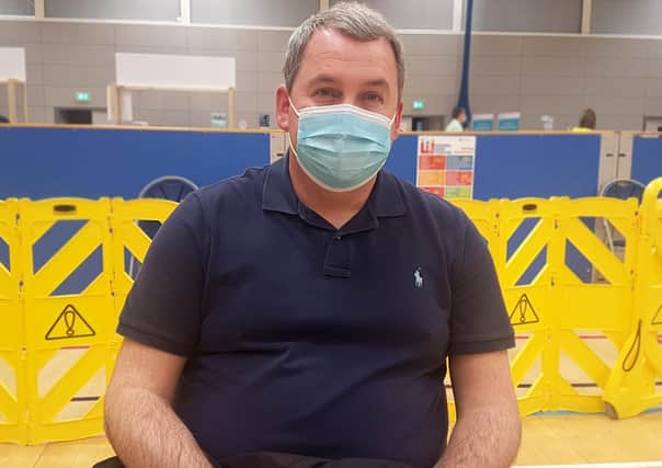 The 50,000th dose was administered to Conor Curley from Derry, who is a carer for both his elderly parents, at the Western Trust mass vaccination centre located at the Foyle Arena in the city.