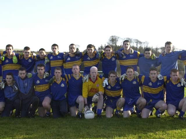 St Columbs College, Derry who defeated St Eunan’s College, Letterkenny in the McLarnan Cup at Sigarsons Park, Strabane.