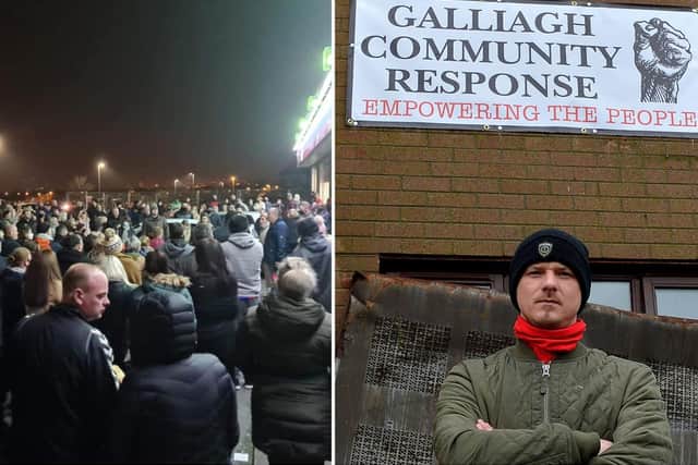 Colly McLaughlin (left) founded Galliagh Community Response after residents called for something to be done following a particularly bad episode of anti-social behaviour back in November 2020.