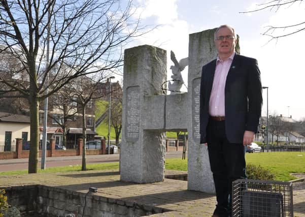 Sinn Fein Foyle MLA Raymond McCartney pictured previously at the memorial on Rossville Street.