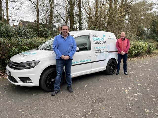 Dr John Doherty, CEO of MedChecks, and Sean Lynch, Operations Manager