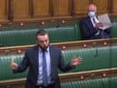 Colum Eastwood in the House of Commons today.